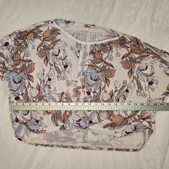 free people "keepin on top" ivory floral top - Picture 7 of 7